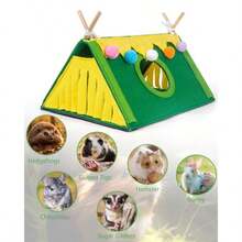 YKYAAGuinea Pig Hideout Small Animal Houses And Habitats Guinea Pig Tent Tunnel Cages For Guinea Pigs Hamster Rats Bunny And Other Small Animals Guinea Pig Cages Accessories Tube Toys3qsm6 - Green - View 6