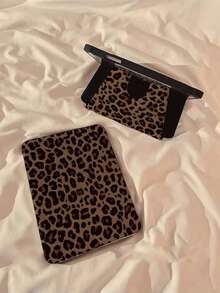 1 件装豹纹支架平板电脑保护套，兼容 iPad 10.9/Air4/5/6/10.2/10th/Pro11 2024/9.7/10.5，支持 S7/S8/S9/S6/S7+/S8+/S7FE/A11+/A8/A9