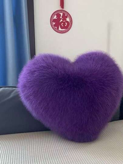 1PC Mini Heart Shaped Plush Pillow, Bedroom, Decoration, Sofa, Car Lumbar Pillow Cushion, Inner Filler