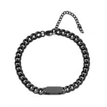 3 Stücke Modische & innovative schwarze Titanstahl Armbänder für Herren, hochwertige & elegante Geschenke