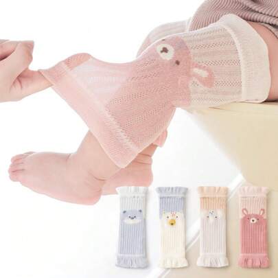 Lightweight Mesh Baby Knee Pads - Non-Restrictive Leg Design, Breathable & Cool, Suitable For Newborns, Spring/Summer