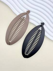 2 件/1 件简约美人鱼尾巴大号发爪夹，垂直高马尾扭香蕉发夹发夹波浪发髻发型配饰，优雅百搭，适合日常和休闲场合，爪夹，发夹，发夹，发夹 - 多色大號 - 查看 8