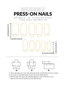24 件裸色椭圆形按压指甲，简约优雅日式人造指甲套装，适合女士/女孩日常办公室佩戴，含 1 个指甲锉和 1 个凝胶抛光指甲用品 - 珊瑚粉 - 查看 6