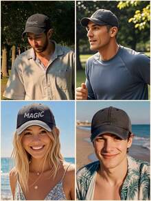 1 szt. spersonalizowana czapka baseballowa, vintage'owy miękki cylinder dla kobiet, snapback dla mężczyzn, regulowana czapka z daszkiem, modna, swobodna, oddychająca, klasyczny, zakrzywiony rondo, postarzana, styl sportowy, ochrona przed promieniowaniem UV