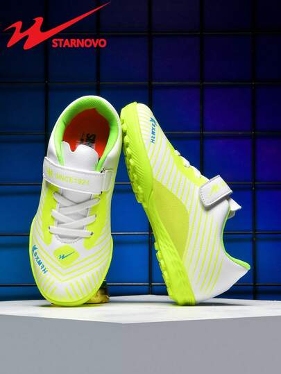 STARNOVO Kids/Youth Boys/Girls Soccer Cleats, Suitable For Indoor/Turf Football Training, Dedicated Football Sports Shoes (This Item Is Standard Size, It Is Recommended To Order 1 Size Smaller For Narrow Feet, And 1 Size Larger For Wide Feet)