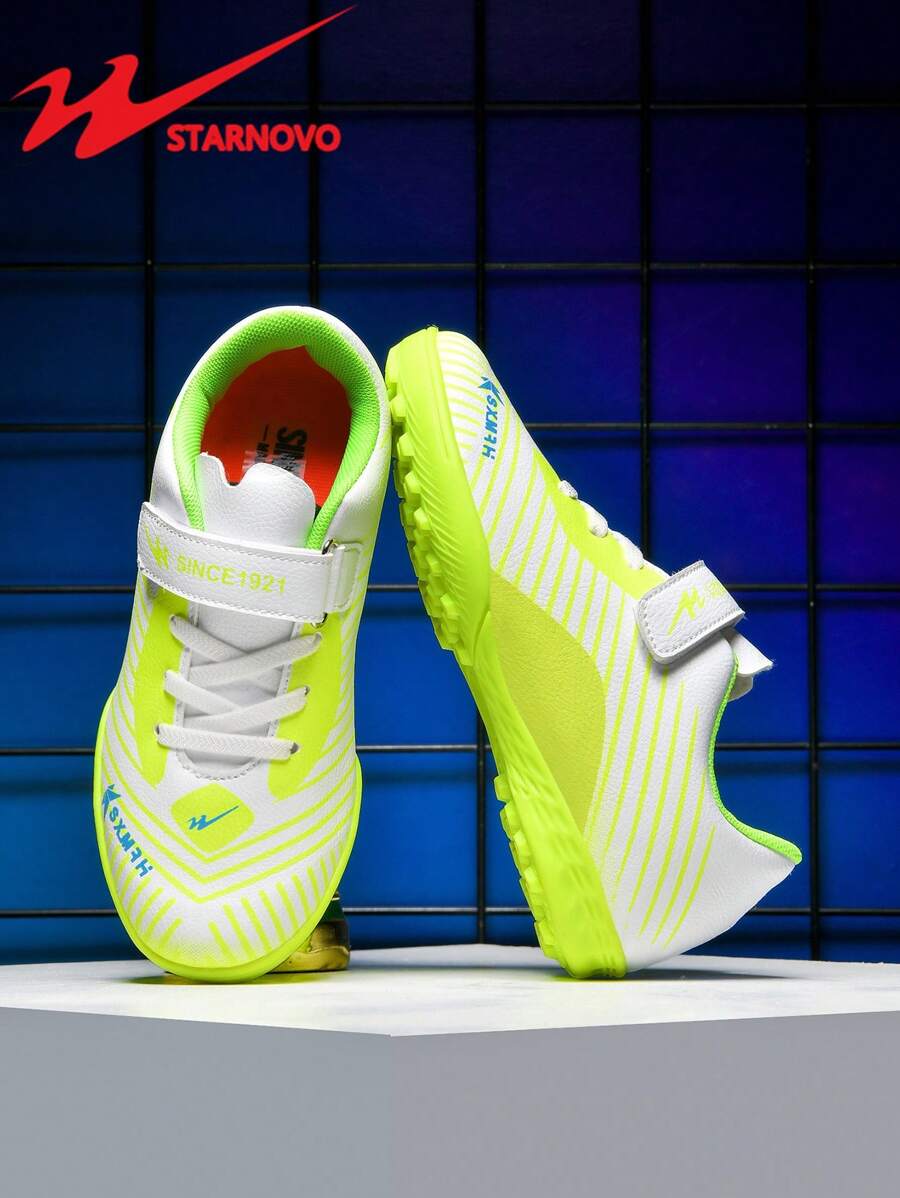 STARNOVO Kids/Youth Boys/Girls Soccer Cleats, Suitable For Indoor/Turf Football Training, Dedicated Football Sports Shoes (This Item Is Standard Size, It Is Recommended To Order 1 Size Smaller For Narrow Feet, And 1 Size Larger For Wide Feet)