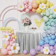 2pcs Black Sequined Tablecloths, 35 Inch Round Small Glitter Tablecloth For Birthday, Cake, Party, Christmas, Wedding, Home And Outdoor Decor - Multicolor - View 10