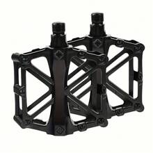 2 piezas de pedales de bicicleta de aleación de aluminio para bicicletas de carretera y de montaña, anchos y duraderos, adecuados para bicicletas de carretera y de montaña, en colores negro, verde y azul