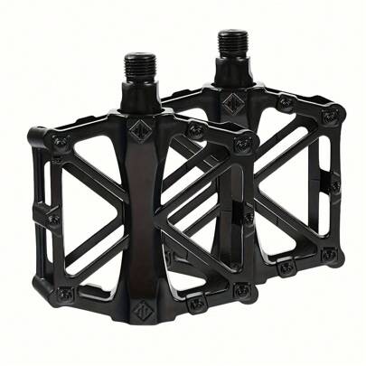 2 Stücke Aluminium-Legierung Fahrradpedale für Renn- und Mountainbikes, breit und langanhaltend, geeignet für Renn- und Mountainbikes, schwarz, grün, blau