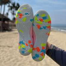 Zapatos de agua para niños para deportes acuáticos de secado rápido, calcetines acuáticos para natación, playa, piscina, surf, yoga para niños zapato para agua - Rosa - Ver 3