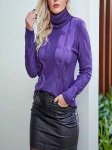 Women Sweaters - Morado - Ver 2