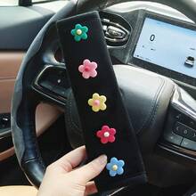 2 件汽车座椅肩垫，5 种花朵图案安全带肩套保护器 - 均碼 - 查看 7