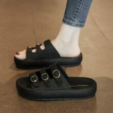 Women Athletic & Outdoor Sandals & Slides - 黑色 - 查看 2