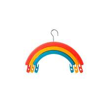 Set de 3 ganchos arcoíris set ganchos multiusos colores arcoíris organización ropa hogar práctico decorativo accesorios infantiles pared closet resistentes optimiza espacio originales - Multicolor - Ver 4