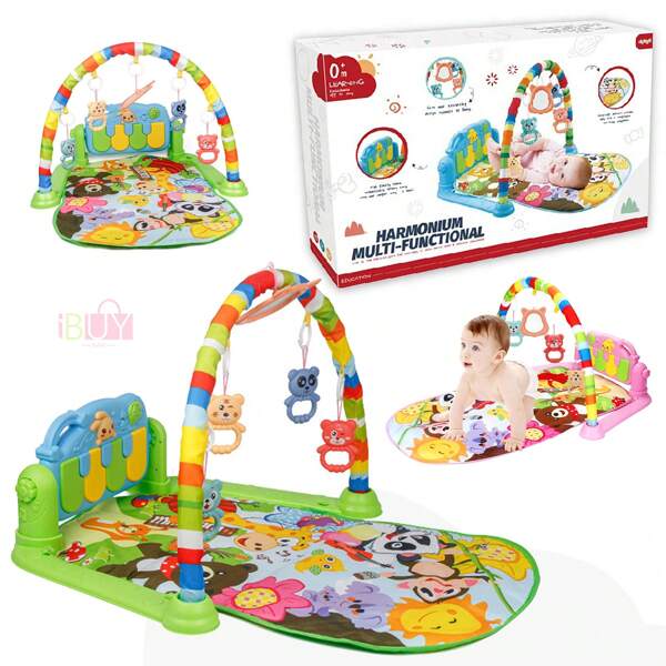 Manta musical para bebé, piano de gimnasio para bebé suave y cómodo, juguete de piano de patada de lujo para niños, tapete de juego para bebé, estructura de gimnasio para bebé, tapete de actividad de piso, tapete de piano de patada, estructura de gimnasio para recién nacidos, gimnasio con piano, música y luces, juguetes electrónicos de aprendizaje para bebés, niños pequeños y recién nacidos, centro de actividades para bebés, productos para bebés, juguetes para bebés, herramientas de aprendizaje para bebés, arco removible, tapete de juego para niños pequeños y recién nacidos, adecuado para dormitorio, sala de estar, habitación de niños (rosa, verde)