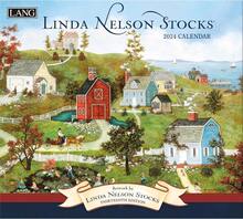 Companies, Linda Nelson Stocks 2024 Wall Calendar - 霧霾藍 - 查看 1