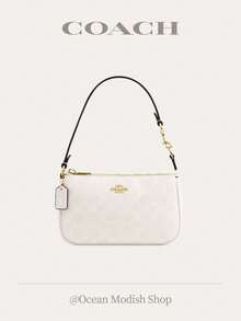 Mother's Day Shoulder Bags Nolita 19 Shoulder Bag Women Underarm Bag Ladies Cute Purses And Bags Women Coach Bags Shoulder Bag In Blocked Signature Canvas,2026 Mother's Day Gifts,Gift For Her,CW426 - 白色 - 查看 1