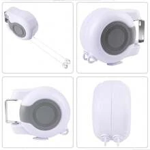 Retractable Clothesline Outdoor Indoor Laundry Line - 2x15m Double Lines Portable Clothes Drying Line Heavy Duty Wall Mounted Washing Line - Easy Installation - White - View 5