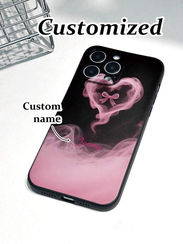 1pc Customized Text Design Perforated Painted Simple Anti-Fall Thick Phone Case, Compatible With IPhone 16/16 Pro Max, XR /7/8, IPhone 15 Pro Max, 12 Pro Max, 13 Pro Max, 14 Pro Max, 13, 14, 11, 12P, 14P, 11P, 12 Soft Shell, XS, XR, 7/8P, 78GES2, Suitable For A13 4G, A22, A21S, A51 4G, A52, S22 Ultra, A33 5G, Suitable For Redmi 10, Redmi Note 11 4G, Redmi 11 Lite, A53 TPU, A14, A23, S23 Ultra, S24, A14, A15, S23, A73, S25/S25 Ultra, Redmi Phone Case