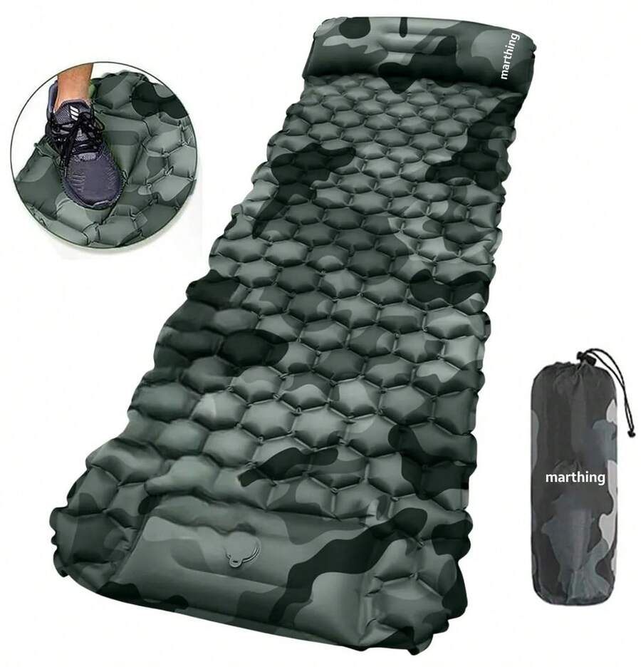 Found Mat Inflable Portatil para Acampar Individual Camuflaje CIIND3 - Camuflaje - Ver 1
