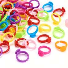 100/500 件/包塑料圆形底座，空白适用于 DIY 珠宝制作、工艺材料和配件