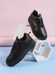 春秋时尚新款休闲运动鞋，青少年厚底增高运动鞋