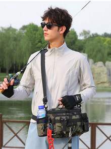 Waterproof Fishing Waist Pack – Multi-Function Lure Tackle Bag With Detachable Rod Holder & 20L Capacity (Hands-Free Design For Kayak/Bank Fishing)