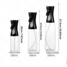 3/2/1pc Oil Spray Bottle, Kitchen Household Barbecue Olive Oil Cooking Spray Oil Atomization Fat Reduction Oil Spray Artifact, Oil Spray Dispenser Refillable Spray Bottle Outdoor Barbecue Cooking Kitchen Supplies