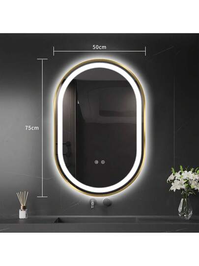 LED Bathroom Mirror, Spiegel Lights, Bathroom, Front Lighted Vanity ,Lighted Anti Fog Dimmable Adjustable Verlichting Makeup view 2