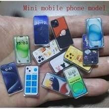 5/6/12 قطع ، لعبة صحية. نماذج هواتف محمولة صغيرة. هاتف محمول مصغر مجسم. ديكور هاتف محمول مصغر. ديكور نموذج هاتف محمول. اكسسوارات وديكورات هاتف منزلي صغير. نموذج مصغر للهاتف المحمول. ديكورات هاتف محمول، دعائم مشاهد الحياة. دعائم هاتف لتصوير مشاهد لعب البيت. ديكور هاتف محمول مصغر. (نمط عشوائي)