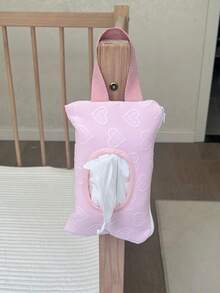1 件纯色防水纸巾盒架，婴儿车纸巾袋，适合日常使用 - 彩色 - 查看 8