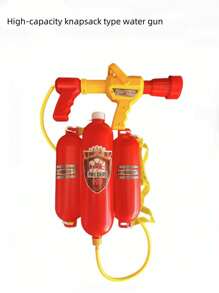 Set antincendio per bambini e bambine, con estintore riempibile d'acqua e attrezzatura da pompiere, tuta antincendio, strumenti antincendio, zaino antincendio, gilet da ingegnere con accessori abbinati. Adatto per uso all'aperto, in casa, per spettacoli teatrali, giochi di ruolo sulla spiaggia e in acqua, feste di Carnevale, costumi e giocattoli