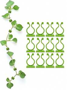 20 piezas de Clips para pared de plantas, utilizados para trepar árboles verdes, herramientas de escalada, fijación de clips de enredaderas, ganchos de escalada, anillos de hebilla verde, dispositivos de fijación de plantas verdes sin rastro, adecuados para jardinería, jardines y campos