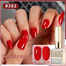 XIANZHIHE 2025 Autumn/Winter Nail Polish Set - Classic Milky White & Jelly Yogurt White/Bright Red Gel Nail Polish Set, Long-Lasting UV LED Removable Gel, Suitable For Christmas, Halloween And Other Holiday Manicure, High Gloss Salon And DIY Nail Care Set (15ml) Nails - Red - View 4