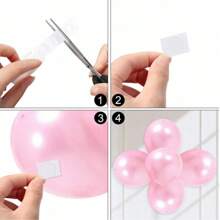 100/300/500/800/1000 PCS Glue Point Clear Balloon Glue (100pcs Round Dot/Roll) Non Marking Double-Sided Tape Detachable Adhesive Dots Used For Holiday, Wedding, And Party Decoration