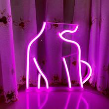 1 件霓虹灯火焰、火箭、牛头、外星人、欢迎霓虹灯，电池或 USB 供电 LED 装饰灯，11x7.36x0.7 英寸（28x18.7x1.8 厘米），适用于桌面、墙面装饰、游戏室、女孩卧室、宿舍、酒吧、庭院、露营、周年纪念、情人节生日派对、节日礼物、万圣节、圣诞节 - 白色 - 查看 48