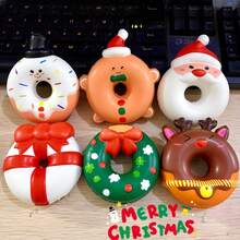 1/2/3/4/6件套圣诞老人、雪人、驯鹿、圣诞树挤压玩具套装，柔软可爱减压玩具，儿童及成人圣诞礼物（圣诞节） - 彩色 - 查看 2