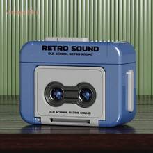 Retro Tape Recorder Keychain - 1 Piece Mini Vintage Cassette Player Charm PVC Audio-Themed Keyring Novelty Music Box Pendant Creative Small Gift Item Non-Metallic Unplated Gifts For Women - Multicolor - View 9