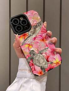 Teléfono anticaída suave con textura de vida marina rosa, X/XS XSMAX 11 12 13 14 15 16 12MINI 13MINI 16E SE4 S22 S23 S24 S25, 1 ud. - Multicolor 13 - Ver 4
