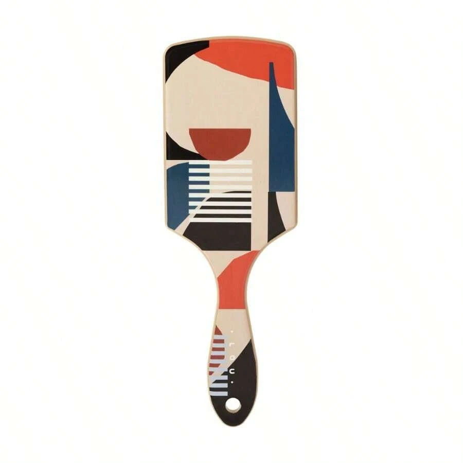 Tru X Hola Lou Collab Ouchl® Detangling Printed Paddle Brush Tan 1 CT - 肉凍 - 查看 1