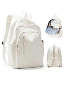 40*20*25 Large Simple Schoolbag Bookbag School Backpack For High School Junior High School Students, Versatile Laptop Bag Fit 14Inch Laptop, Waterproof Travel Backpack For Girl Boy, Casual Weekender Daypack For Commute, Work, Outdoor, Trip And Summer Holiday, Multiple Color Option - Multicolor - View 12