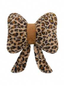 时尚豹纹汽车坐垫冬季加厚保暖车用坐垫兔毛柔软舒适汽车坐垫 - 兔毛豹紋邊 - 查看 17