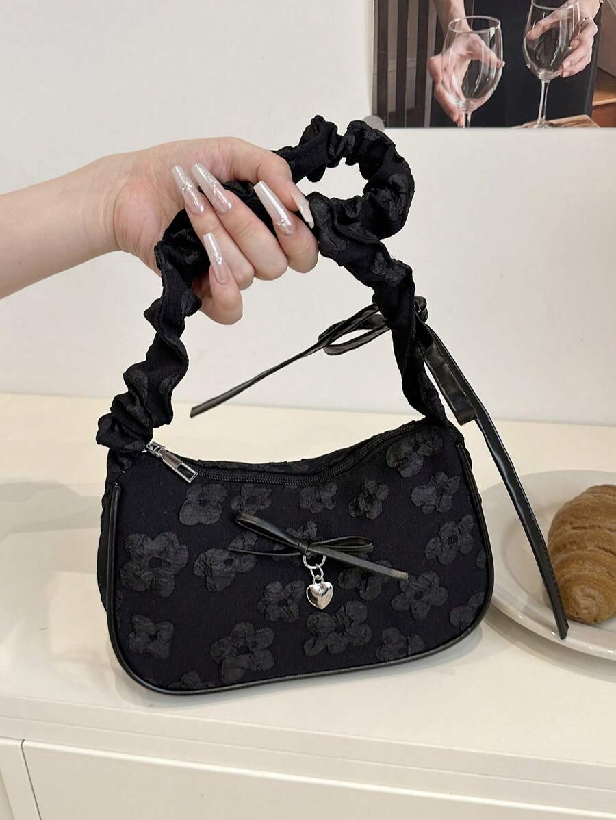 Plain Cloud Pleated Minimalist Fashion Shoulder Bag