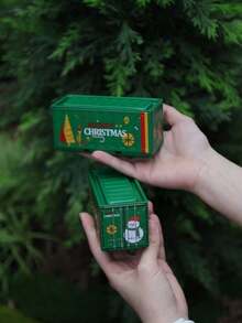 1pc容器收纳盒金属微缩模型展示盒储物展示盒精美收纳盒可堆叠收纳盒家用卧室收纳盒办公桌展示盒 - 彩色 - 查看 6