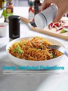 Bộ 2 lọ đựng muối và tiêu, bao gồm lọ đựng muối đáy thủy tinh trong suốt, lọ đựng muối và tiêu bằng kim loại dễ vệ sinh, hộp đựng gia vị, lọ đựng gia vị bằng thủy tinh, hộp đựng lọ gia vị, vật trang trí hoàn hảo cho nhà bếp và bàn ăn, lọ gia vị giúp tăng thêm hương vị cho các bữa ăn tại nhà. - Nhiều màu - Xem 4