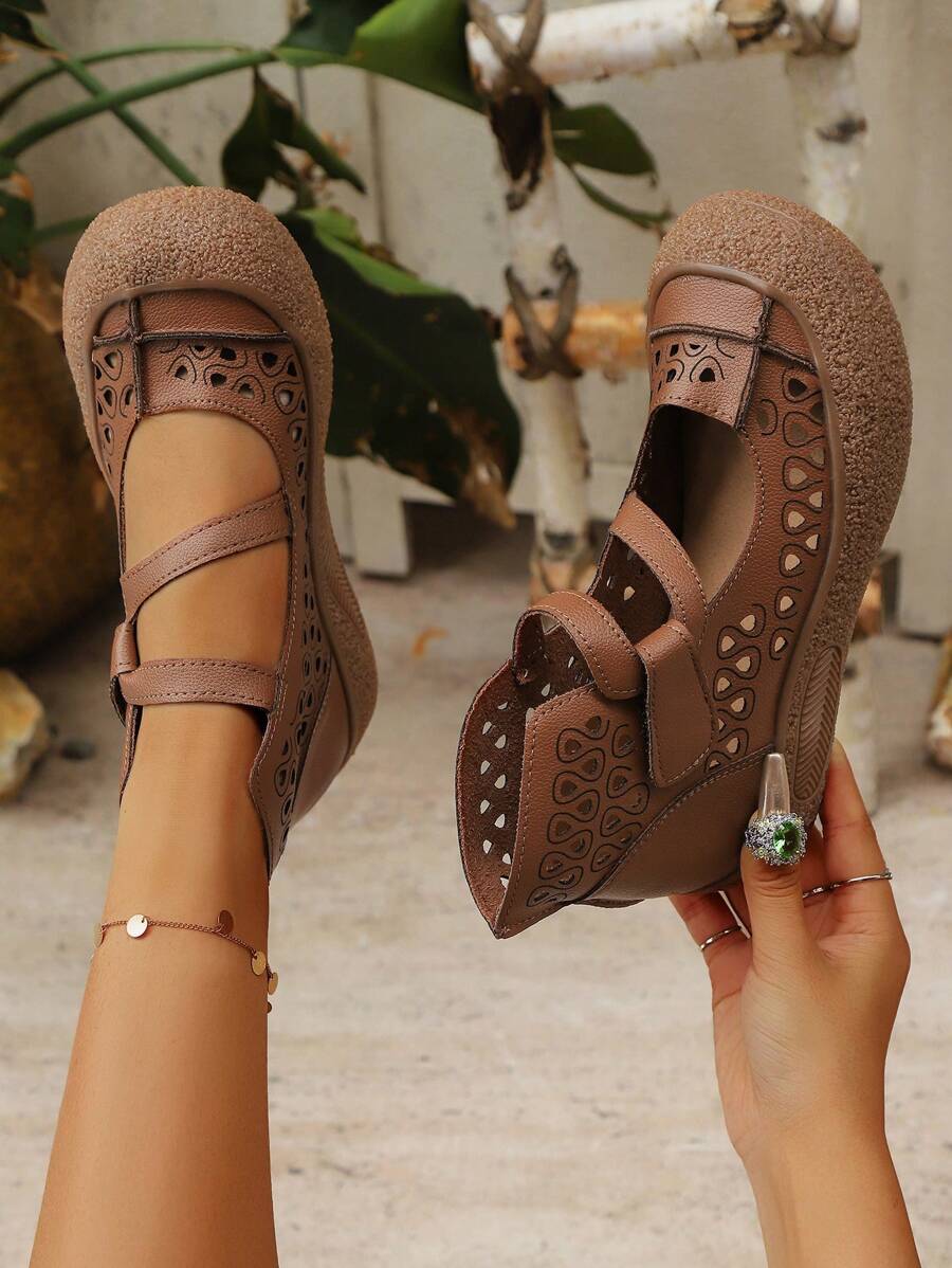 休闲复古波西米亚舒适女士平底凉鞋