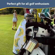 Golf Club Range Chart Card, Easy Carry With Credit Card Size,Sturdy