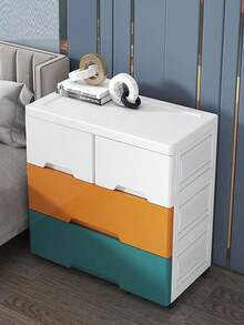 加厚收纳柜储物柜家用零食收纳箱卧室塑料五斗柜抽屉式收纳柜