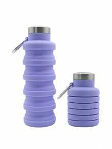 Collapsible Water Bottles 17oz,Odorless Silicone, Leak-Proof Foldable Reusable Bottle - Perfect For Travel Sports Gym Hiking Camping Cycling,Portable Leak Proof Sports Water Bottle With Carabiner