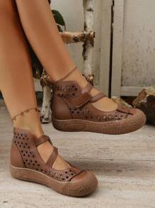 休闲复古波西米亚舒适女士平底凉鞋